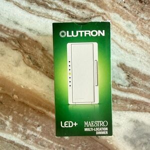 NEW | Lutron White LED+ Maestro Dimmer